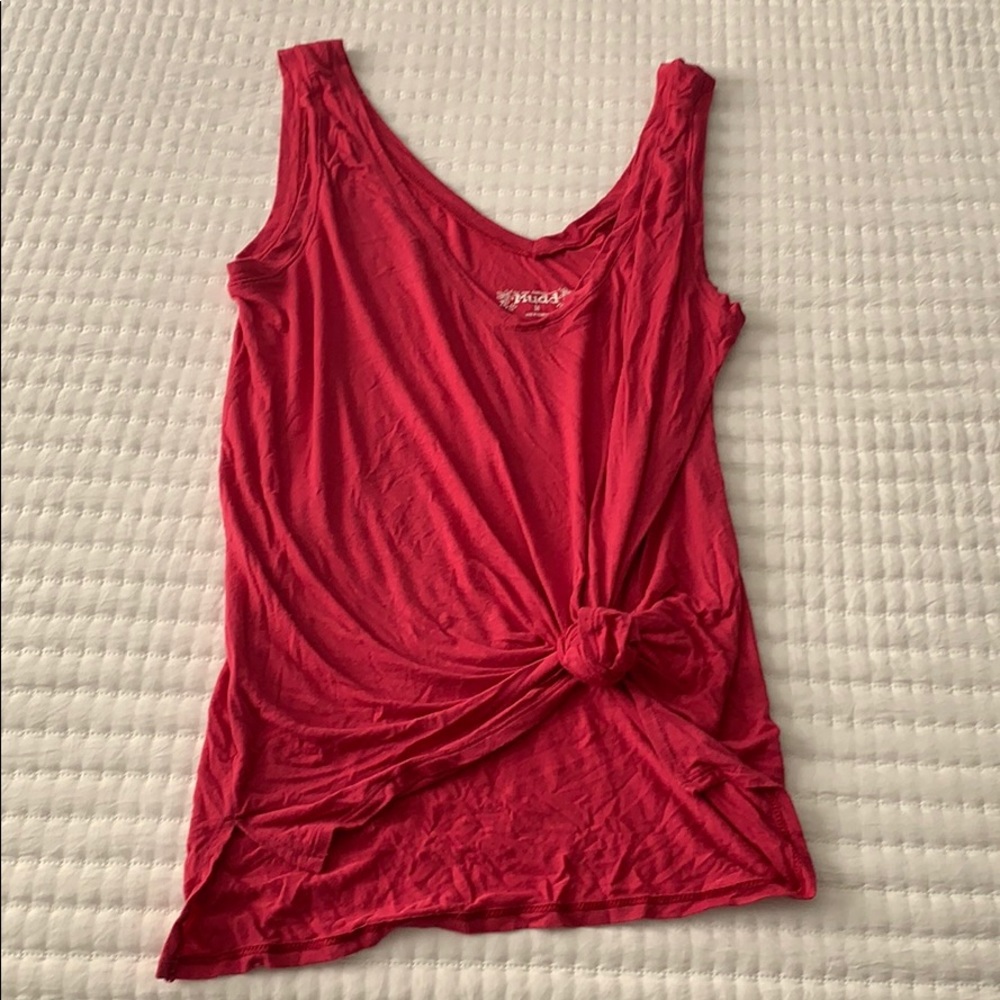Slouchy Pink V Neck Tank